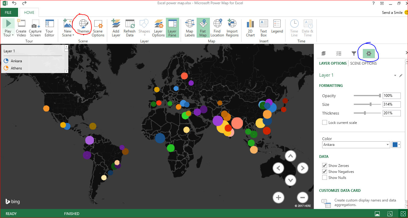 Bubble Chart On Map In Excel