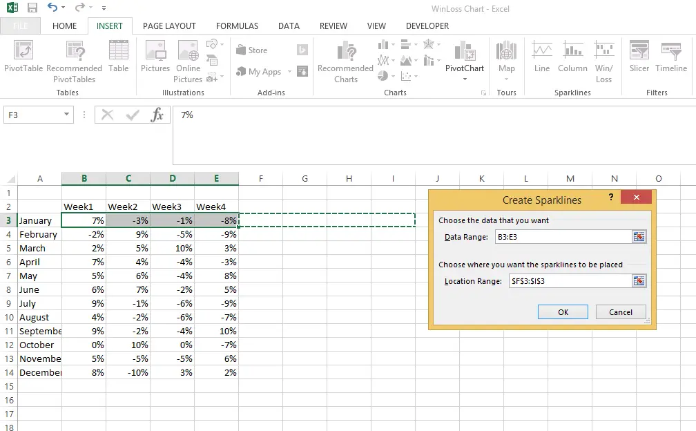 win loss chart in excel datascience made simple excel win loss chart