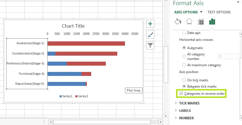 Reverse Data In Excel Chart