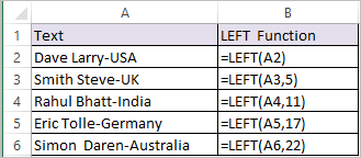 left function in excel extract first n characters datascience left function excel