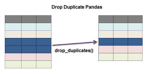 Drop duplicates in pandas python 1