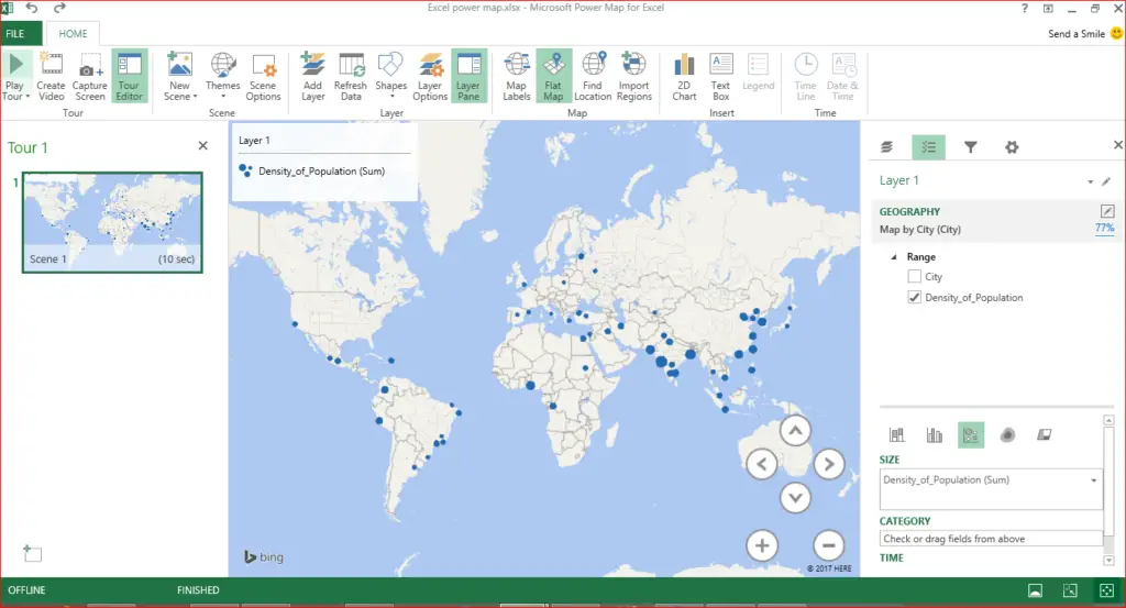 Create Beautiful Map with Power Map in Excel - DataScience Made Simple