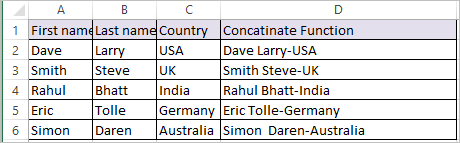 CONCATENATE Function in Excel - Join strings and values in Excel ...