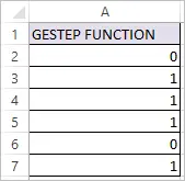 GESTEP Function in Excel 2
