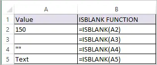 ISBLANK Function in Excel 1
