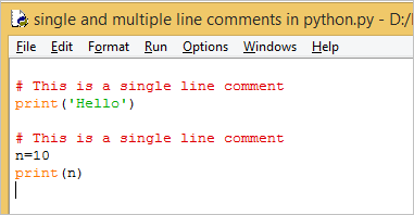 python multiline single comment comments line example symbol datasciencemadesimple