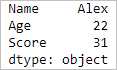 Get the minimum value of column in dataframe –python pandas 2