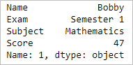 Indexing with iloc, loc and ix in pandas python 7