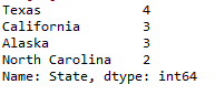 Create Frequency table of column in pandas 2