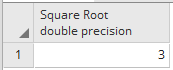 Square root of column in postgresql 2