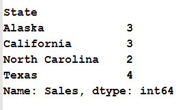 Groupby count in pandas python 2