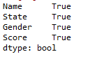 count of missing values and non missing values in pandas 3