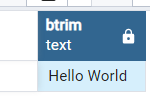 btrim() function in PostgreSQL 1
